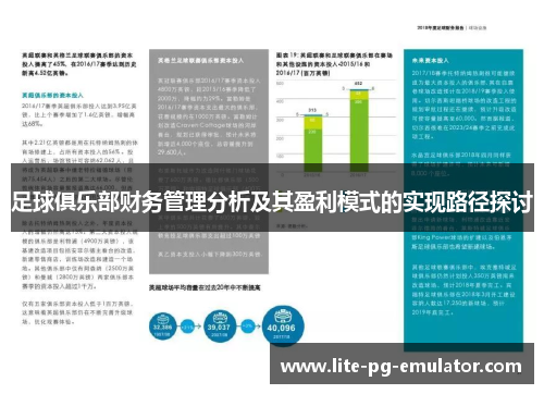 足球俱乐部财务管理分析及其盈利模式的实现路径探讨 足球俱乐部财务管理分析及其盈利模式的实现路径探讨